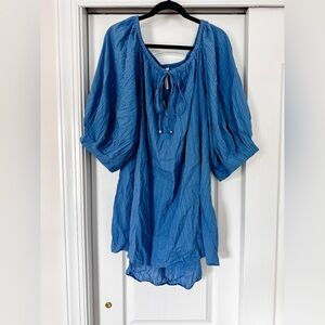 NWT Anthropologie By Anthropologie Blue Shift Dress